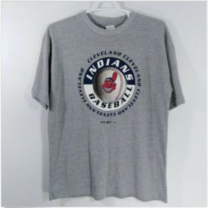 Cleveland Indians Gray T-Shirt Size Large L